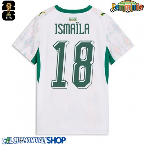 Maglie da calcio Senegal Ismaila Sarr #18 Prima Maglia Femminile Mondiali 2026  Manica Corta